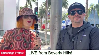 Shame in Beverly Hills: LIVE From The Balenciaga Protest!