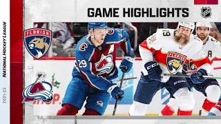 Panthers @ Avalanche 12/12/21 | NHL Highlights