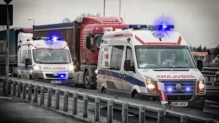 Two Ambulances Responding together Code 3 | Volkswagen Crafter & Peugeot Boxer [Poland]