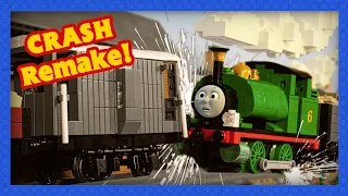 LEGO Thomas and Friends | Percy's Predicament Crash Remake | LEGO Train Crash | Brickfilm