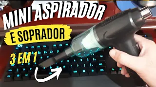 Mini Aspirador CENZIMO 3em1- Aspirador Multi Funções /Soprador de ar Recarregável - Para PC e Carro