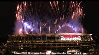 Tokyo Olympics 2020 - Spectacular Opening Fireworks Show