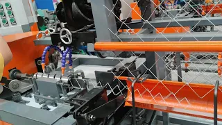 Double wire chain link fence  machine