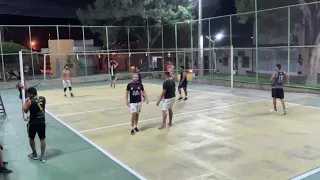 Todo mundo atacando de esquerda?! 4x4 só de canhotos!vôlei dos amigos/streetvolleyball/poço redondo