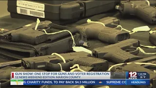 People could buy guns & register to vote at Fairmont gun show