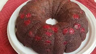 Cherry Chocolate Bundt Cake  (Easy Recipe)