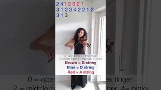 What Child Is This 🎻 Violin & Viola Tutorial With Color Coded Strings