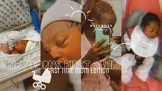 Newborns First 24hrs! As FIRST TIME parents +Bringing baby home | Hospital vlog