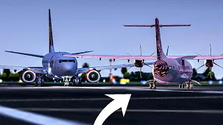 An Almost Crash of the Century | Boeing 737 Collides with an ATR on the Same Runway | 4K