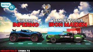 OFF THE ROAD INFERNO VS IRON MAIDEN | OTR UPDATE | CAR EPIC BATTLE INFINITE | ANDROID GAMEPLAY 2023