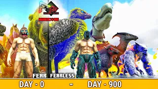 I Survive 900 Days in Impossible Hardcore Primal Fear + ARK Eternal 🔥: ARK 900 Days Survival [Hindi]