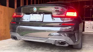 M340i stock exhaust cold start