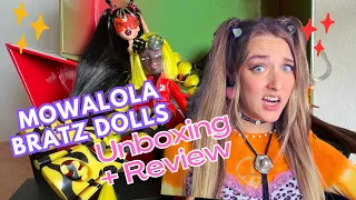 Are the Mowalola Bratz dolls worth the price? Felicia and Jade Unboxing + Review | The Moody Bratz