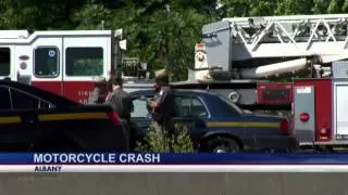Motorcycle accident on I-90 sends one to the%2