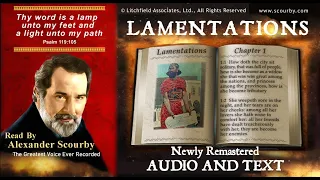 25 | Book Lamentations | Read by Alexander Scourby | AUDIO & TEXT | FREE on YouTube | GOD IS LOVE!