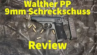 Walther PP Schreckschuss Pistole Review / Test mit Schusstest (ausführlich)