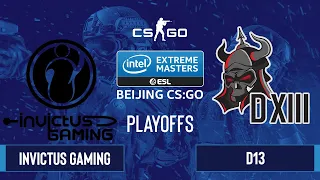 CS:GO - Invictus Gaming vs. D13 [Dust2] Map 3 - IEM Beijing 2020 Online - Playoffs - Asia