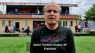 Genci Tomorri, Dr. i AF Partizani, flet pas ndeshjes Vllaznia U17-Partizani U17. Superliga e moshave