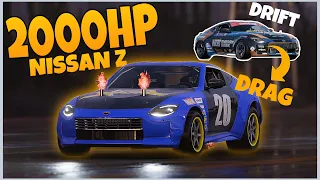 Forza horizon 5: NEW CAR🔥NISSAN Z #64 Drift to Drag 2000HP [4K] (Acceleration+DRAG TUNE)