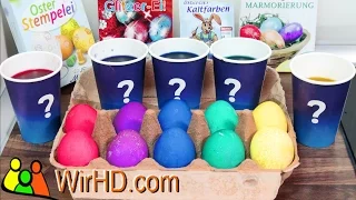 Eier Färben, Ostereier Kaltfarbe, Coloring Easter Eggs, Basteln zu Ostern