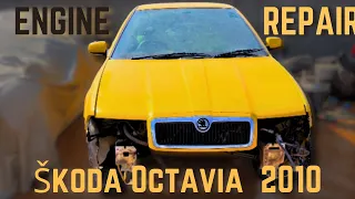 Sezied engine repair | Skoda Octavia(2010) | Shree Radha Auto Heaven