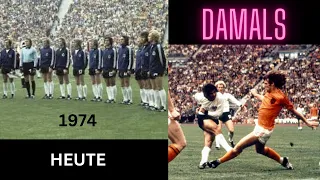 WELTMEISTER 1974 DEUTSCHLAND / Die Spieler damals1974 und Heute