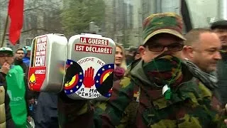 The Belgian Army takes to the streets