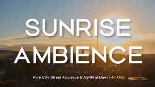 City ASMR & Ambience at Dawn in 4K | 1 Hour of Morning Street Sounds