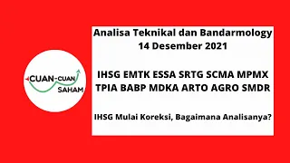 CCS Analisa Teknikal & Bandarmology | IHSG EMTK ESSA SRTG SCMA MPMX TPIA BABP MDKA ARTO AGRO SMDR