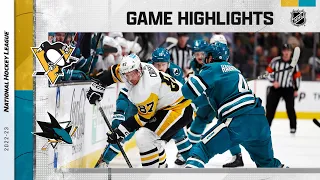 Penguins @ Sharks 2/14 | NHL Highlights 2023