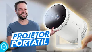 Novo PROJETOR INTELIGENTE SAMSUNG para CINEMA EM CASA PORTÁTIL! // The Freestyle