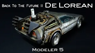 Back to the Future II De Lorean Model Kit Building & Customizing Aoshima Delorean