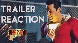 SHAZAM Comic-Con Trailer REACTION