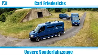 Carl Friederichs – das sind wir! Ein Überblick über unsere Sonder- und Sonderschutzfahrzeuge.