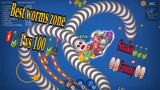 Top Best worms zone io 🐍 Rắn săn mồi vui vẻ ||An 79 gaming game funny #007 rắn cạp nia việt nam