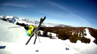 Трюки на горных лыжах. Лыжи как экстримвльный вид спорта.