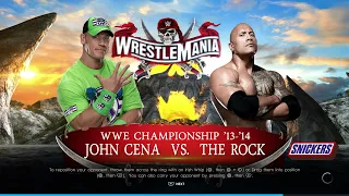 WWE 2K22 (PS5) - The Rock vs John Cena Gameplay | WrestleMania Championship Match (4K 60fps)