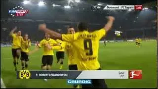 Bayern - Dortmund (11.04.12) Tor Lewandowski 77 Min.