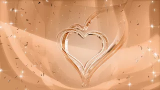 Revolving Medal Hearts Golden Sparkles - Wedding Background Video For After Effects 2018