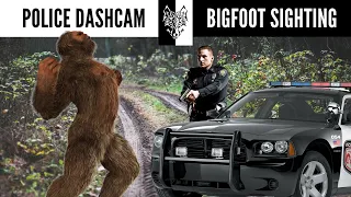 Police Dashcam Bigfoot Sighting