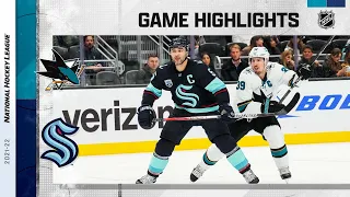 Sharks @ Kraken 1/20/22 | NHL Highlights