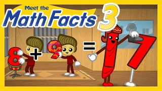 Meet the Math Facts Addition & Subtraction - 8 + 9 = 17 | Preschool Prep Company