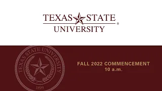 Fall Commencement: Saturday Dec. 10th, 10 a.m.