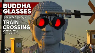 Japanese "Sunglasses Buddha" Train Crossing Story ★ ONLY in JAPAN