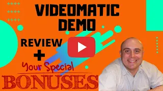 VideoMatic Demo & Bonuses! (Make Money On YouTube Fast)