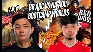 TITAN VS ADC DA 100T FBI, DUELO DIRETO NO BOT! BOOTCAMP WORLDS 2021