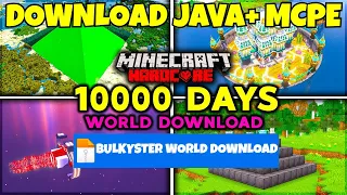 @BulkyStar 10,000 Days Minecraft world download link Java And Mcpe