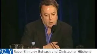 Christopher Hitchens, Shmuley Boteach at the 92nd Street Y