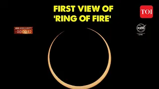 Annular Solar Eclipse 2023: First view of 'ring of fire'