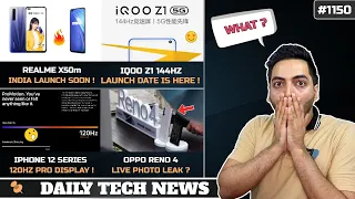 Realme X50m India Launch,IQOO Z1 India Launch,Realme Gaming Phone,Iphone 12 120Hz,Reno 4,Honor 9XPro
